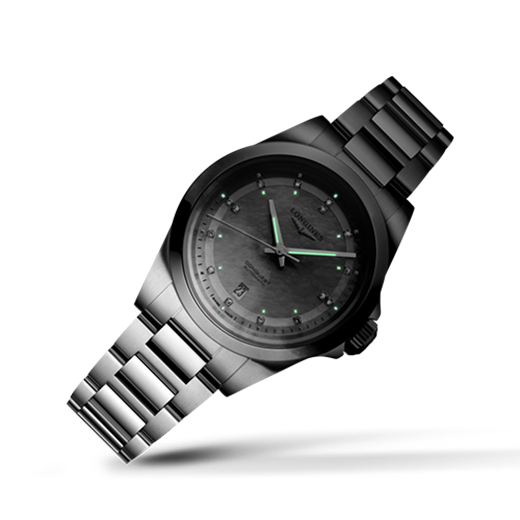Montre Longines Conquest Heritage 30mm Cadran Nacre Serti Diamants