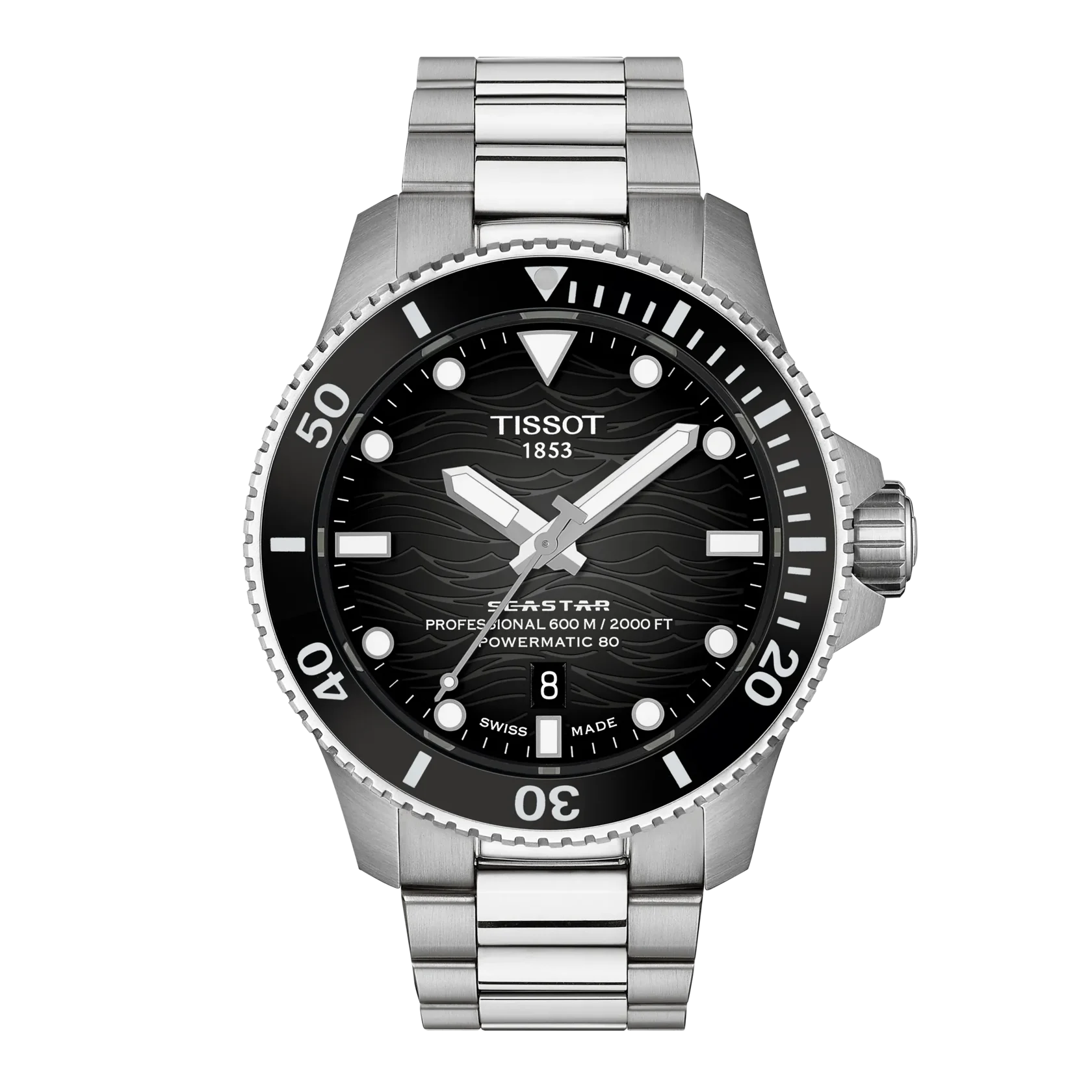 Tissot Seastar 2000 bracelet acier cadran gris 44 mm