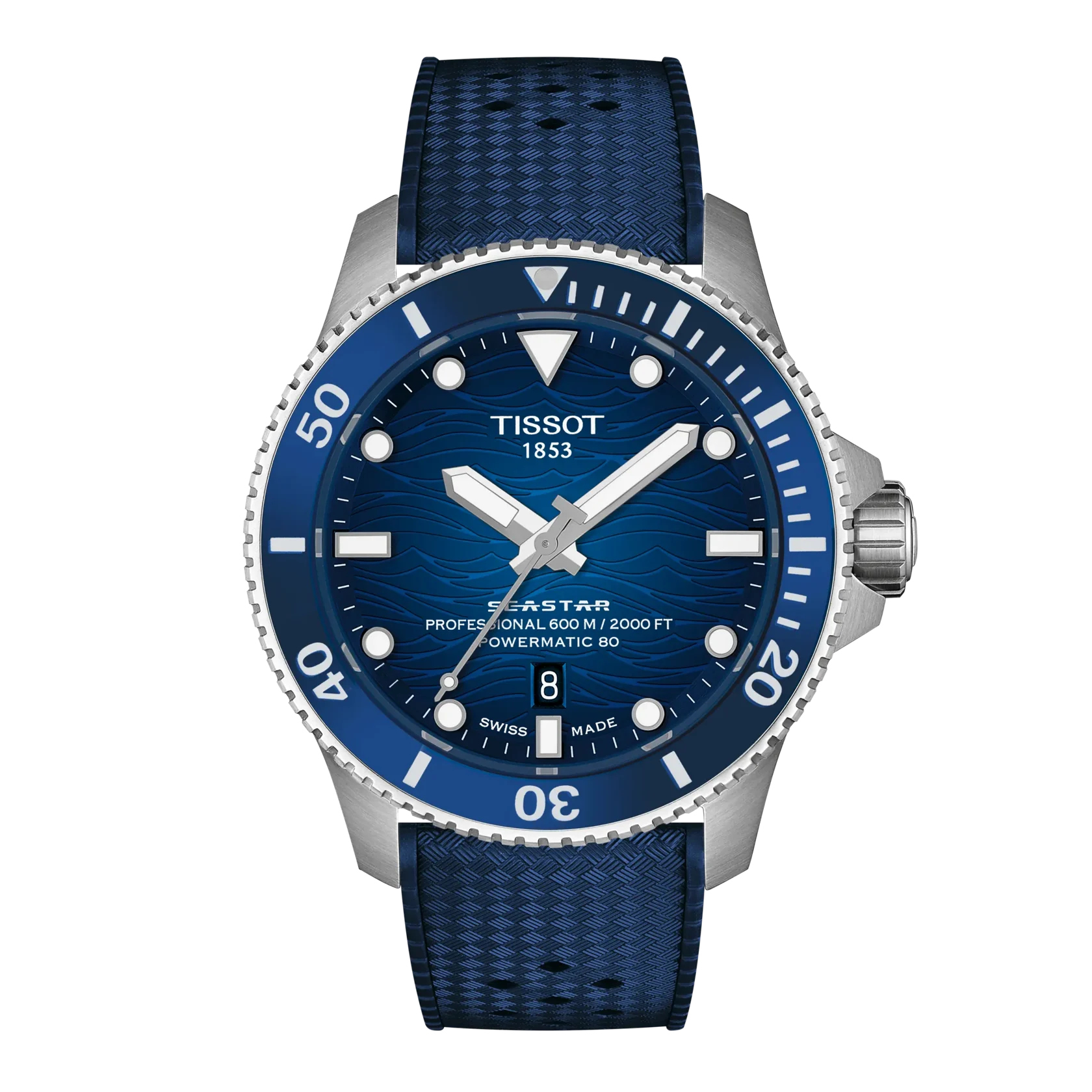 Tissot Seastar 2000 bleu sur acier 44 mm