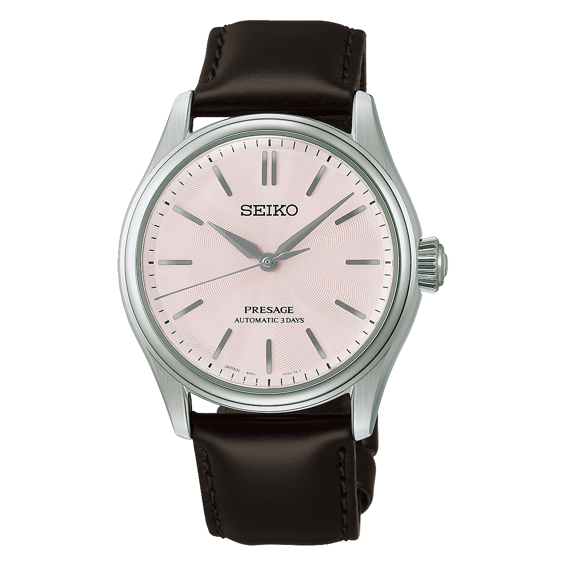 Seiko Presage HCC003J1 cadran rose sakura bracelet cuir 38 mm