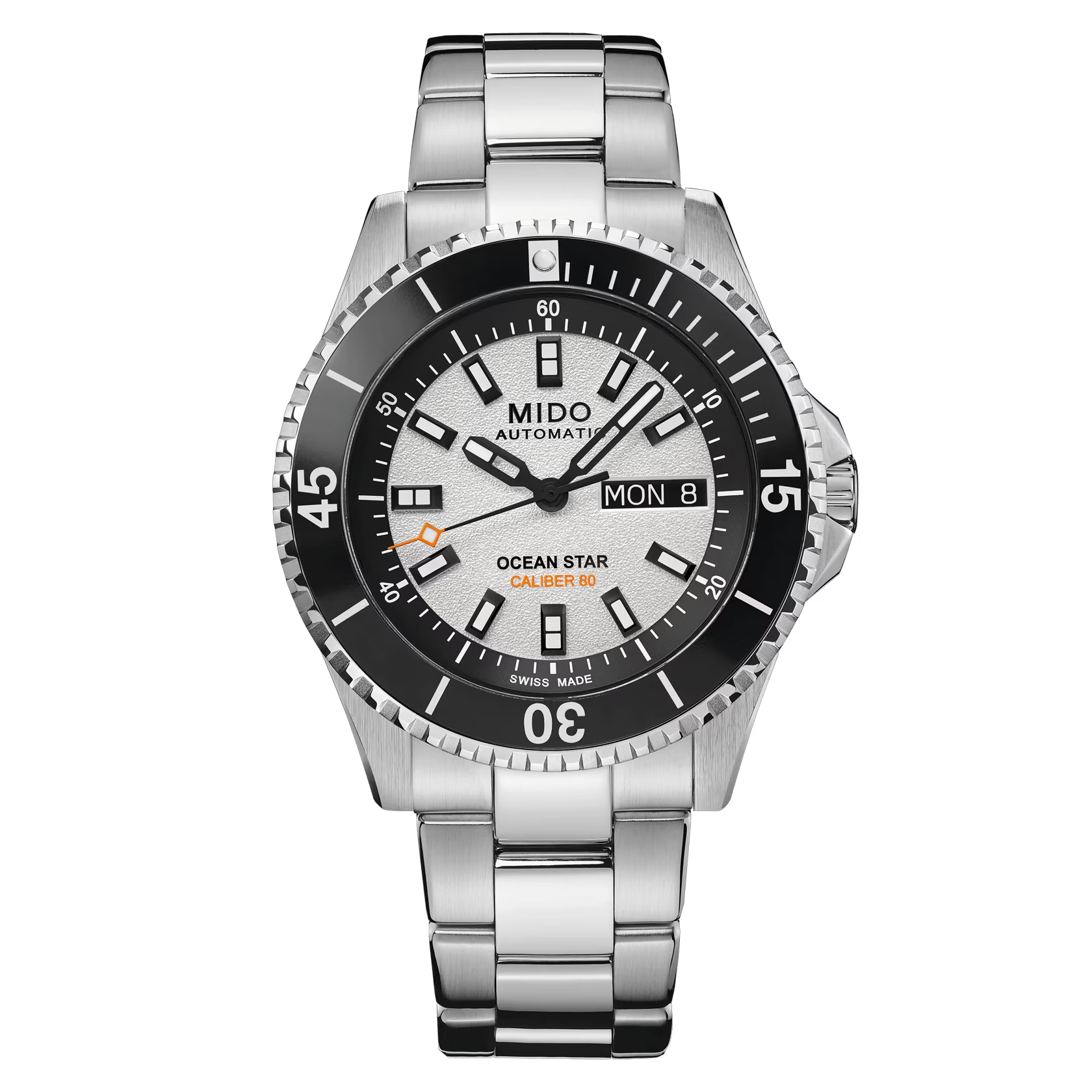 Mido Ocean Star 200 cadran blanc bracelet acier 41 mm