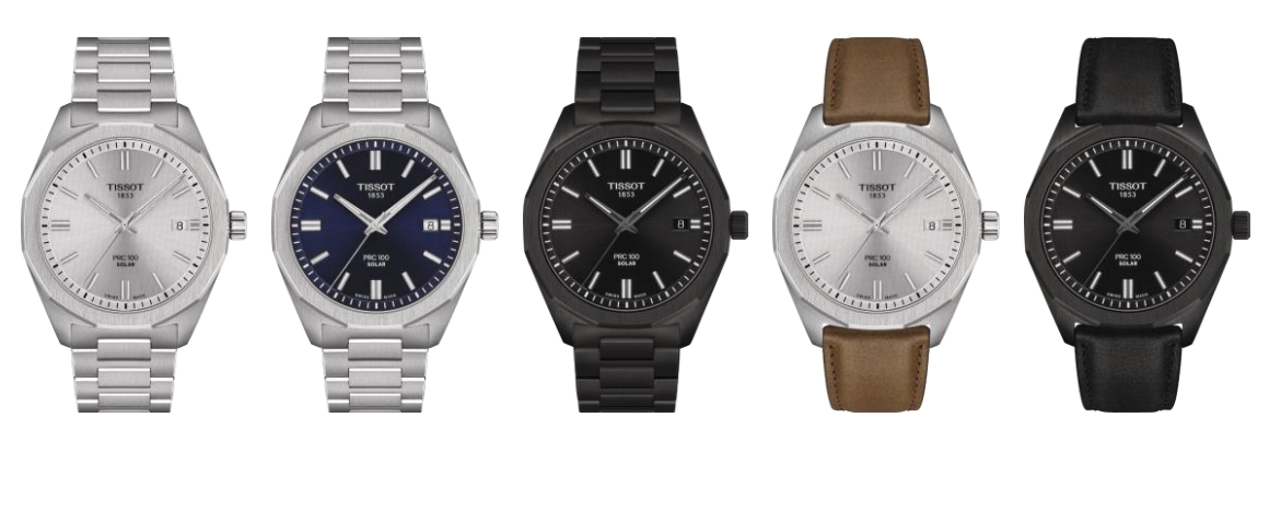 déclinaisons tissot PRC 100 solar
