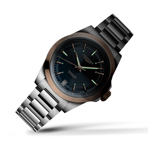 Montre Longines Conquest 34mm Cadran Bleu Bracelet Acier