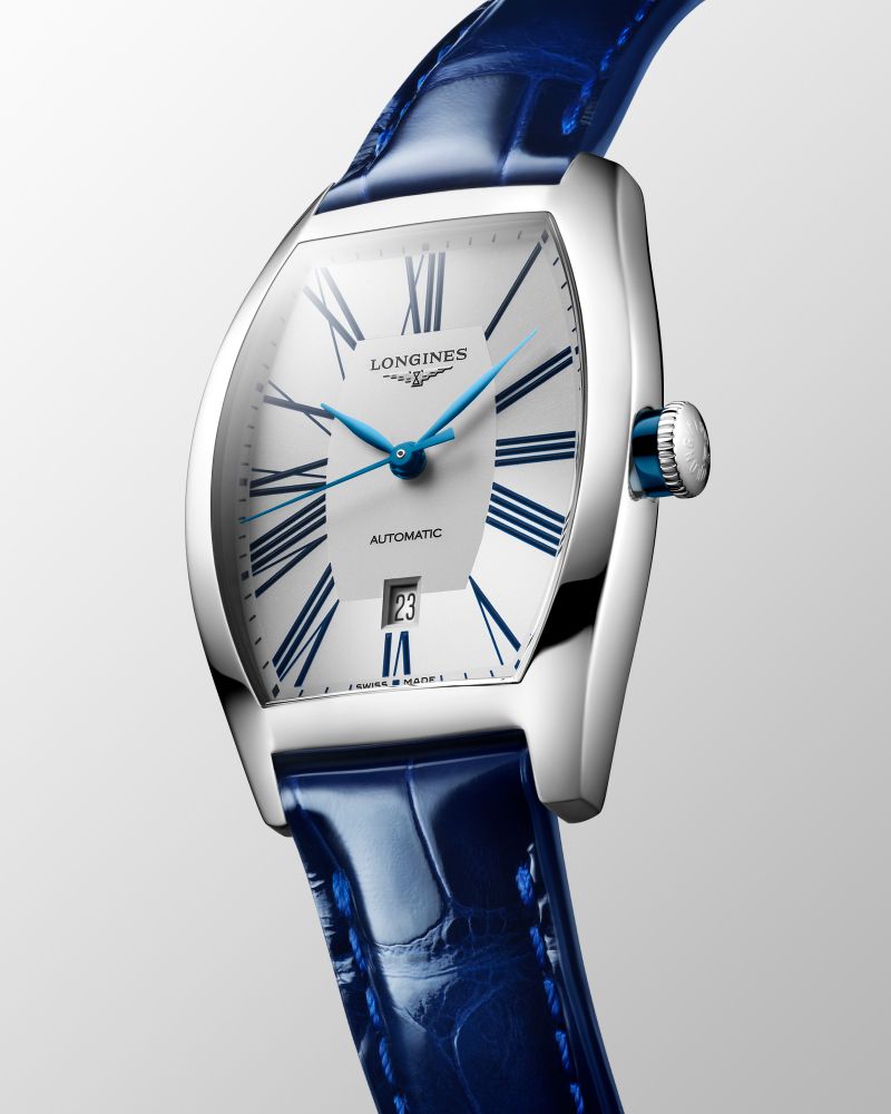 Montre Longines Evidenza Bracelet Cuir Bleu