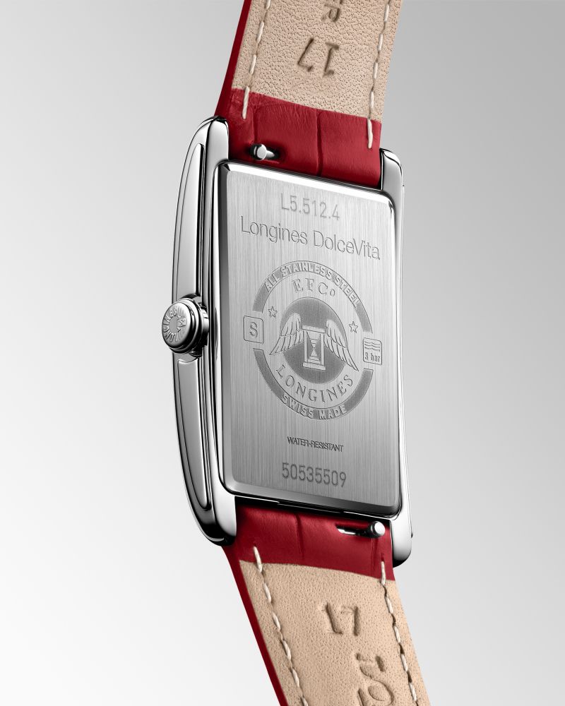 Montre Longines DolceVita Cadran Rouge Laqué Poli