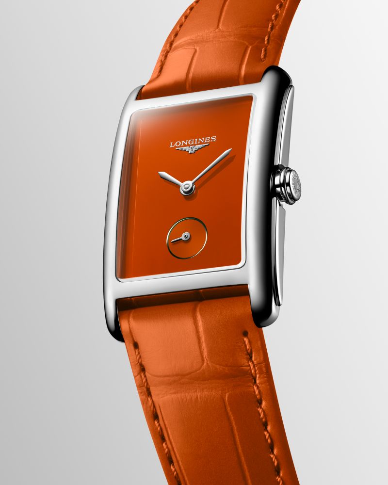 Montre Longines DolceVita Cadran Orange Laqué Poli