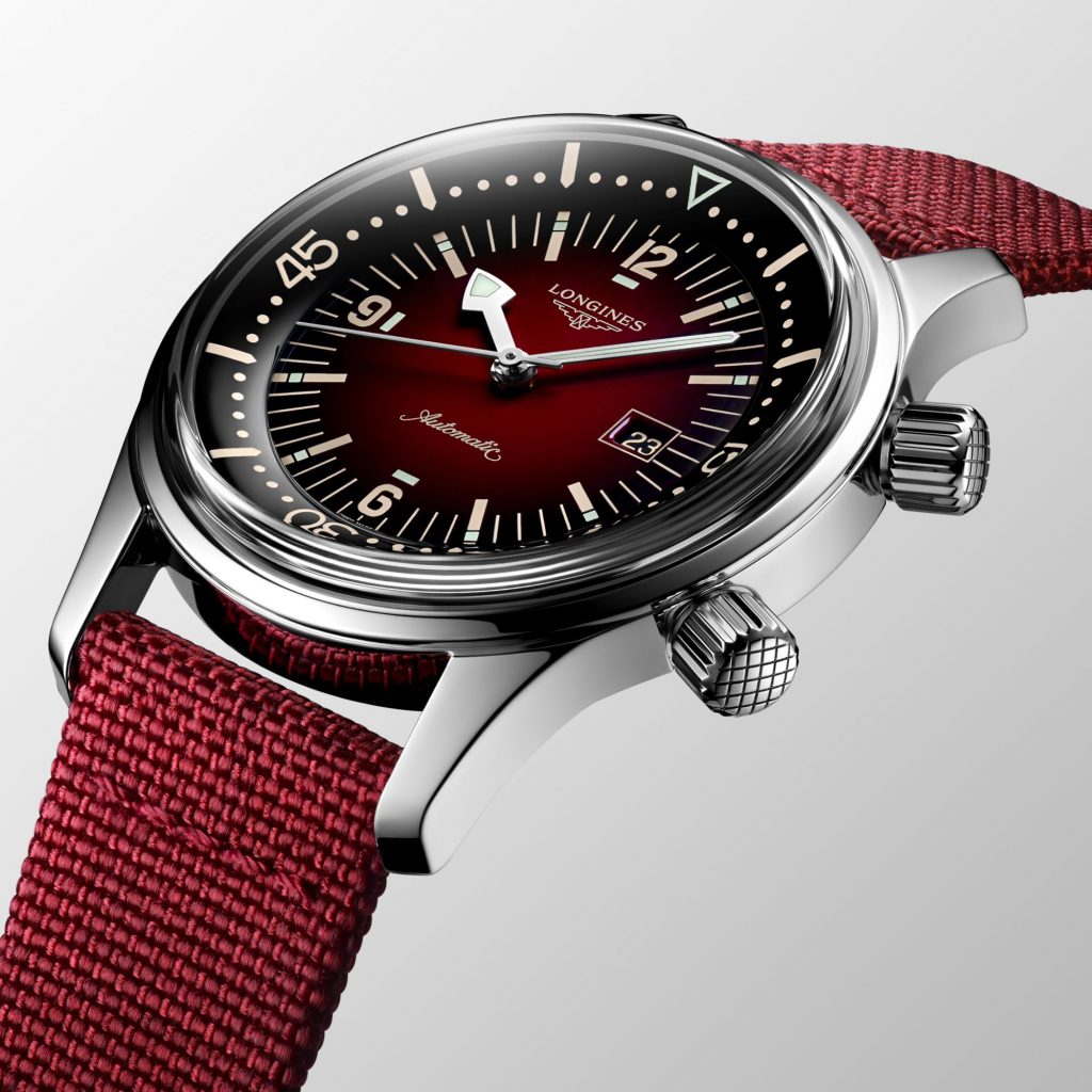 Montre Longines Legend Diver Auto Cadran Bordeaux